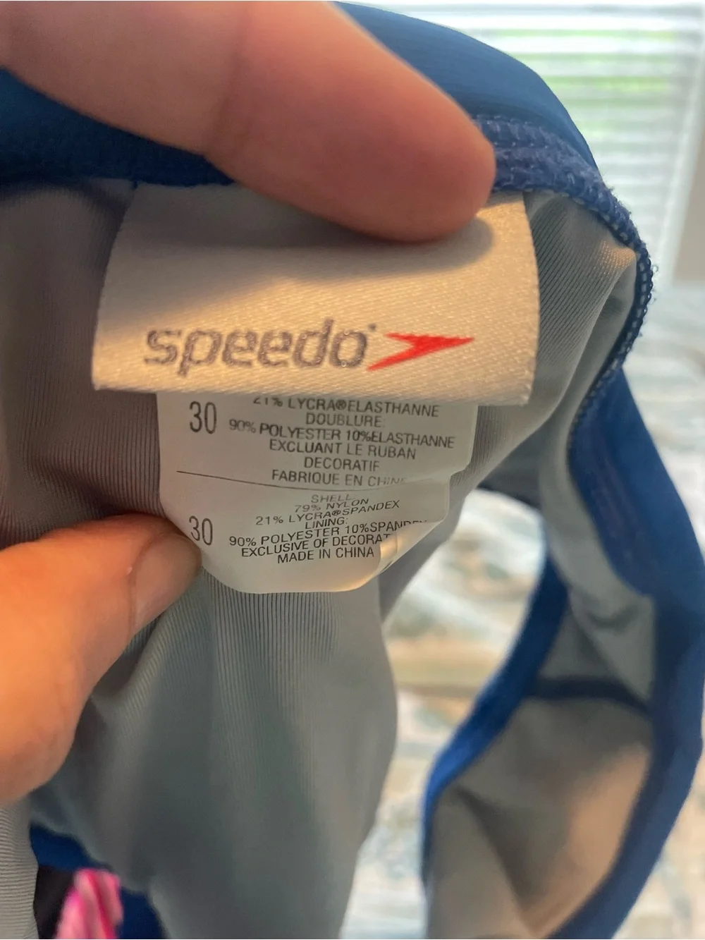 Speedo Men’s Royal Blue Swim Briefs size 30 Endurance